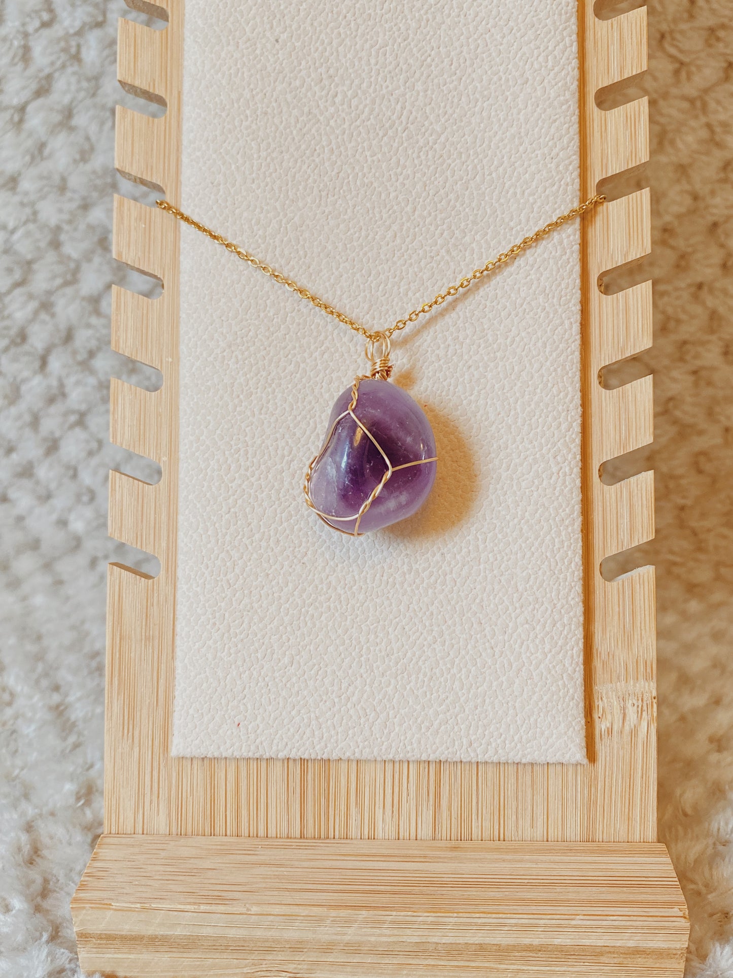 Amethyst Gold Necklace