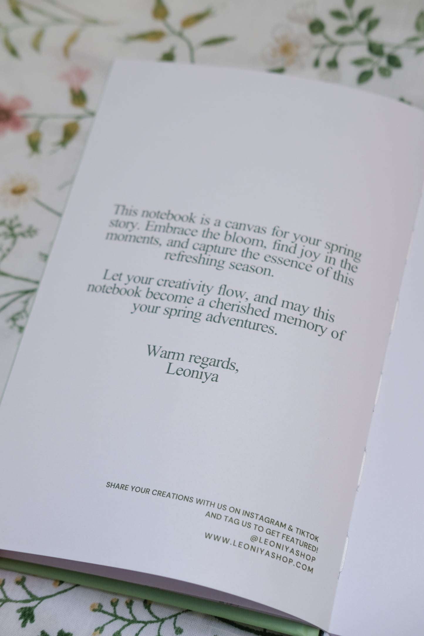 My Spring Notebook