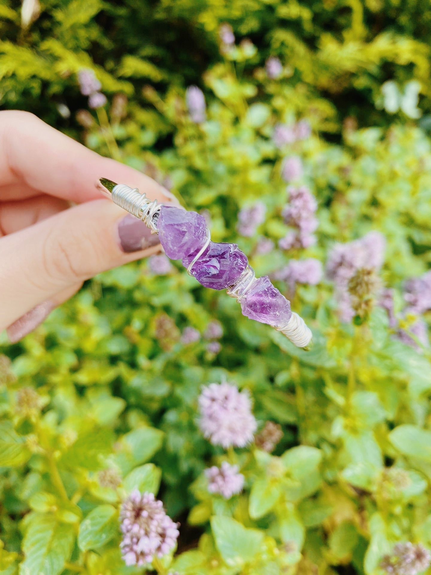 Amethyst Silver bracelet