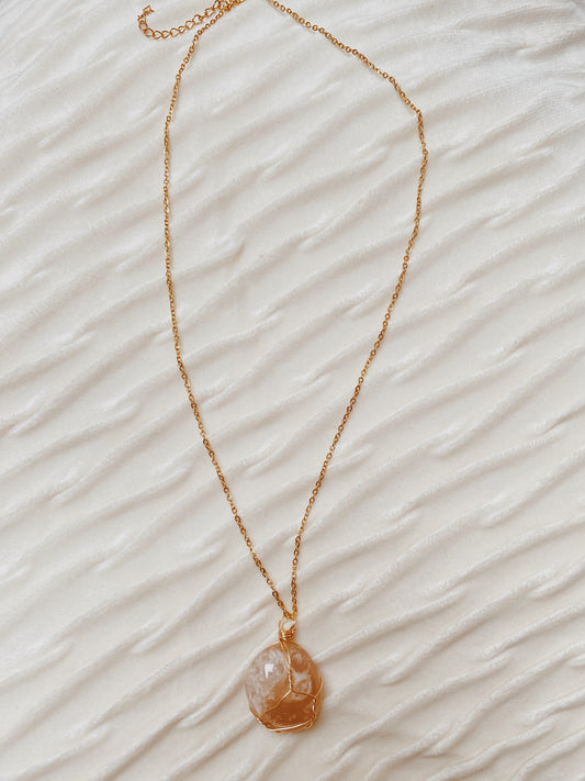 Citrine Gold Necklace