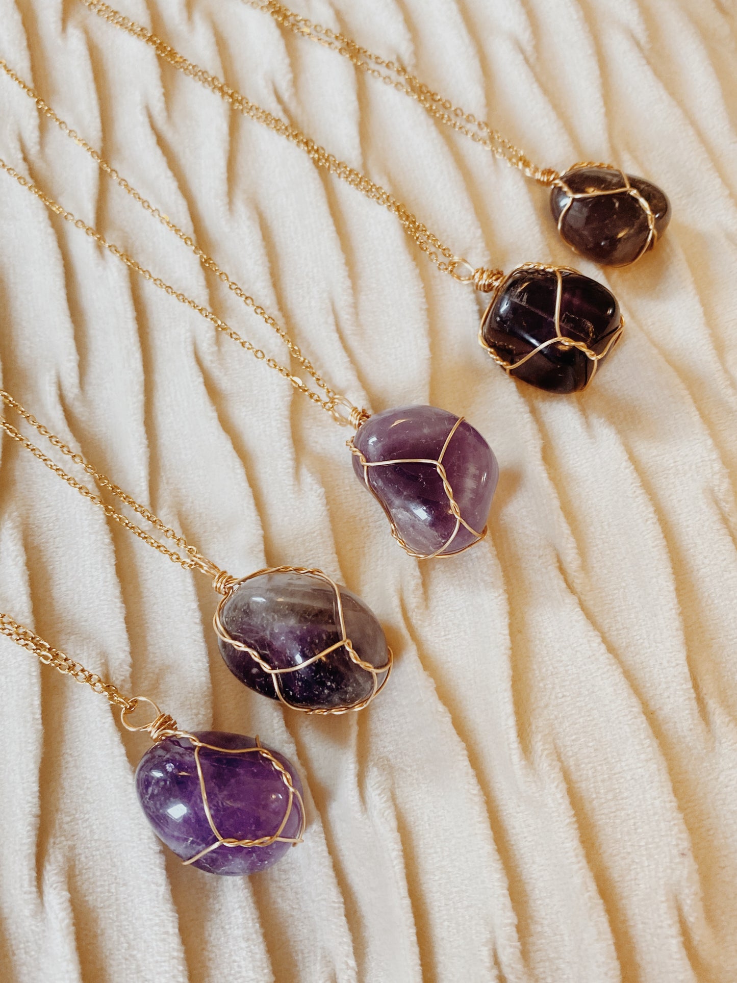 Amethyst Gold Necklace