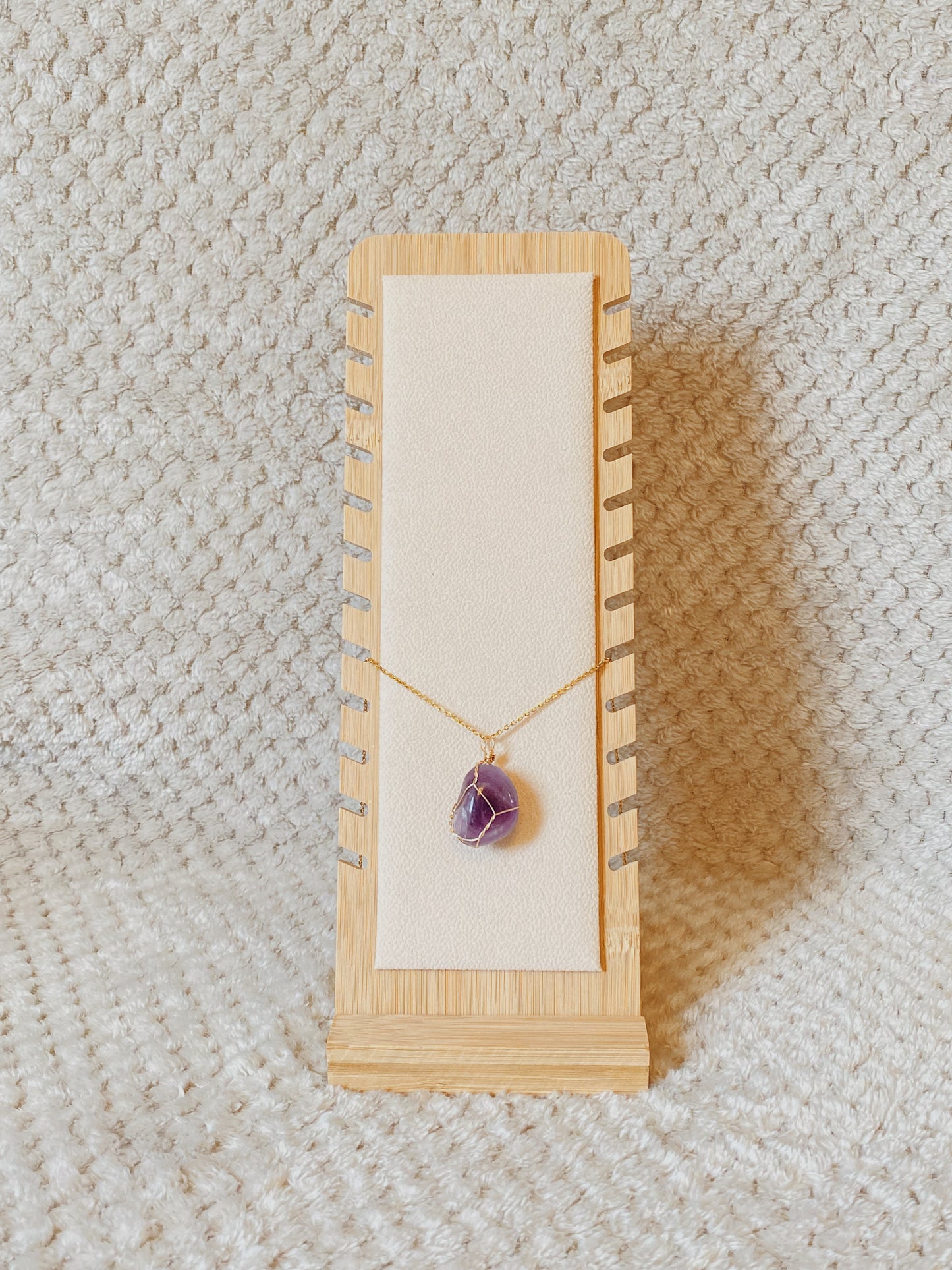 Amethyst Gold Necklace