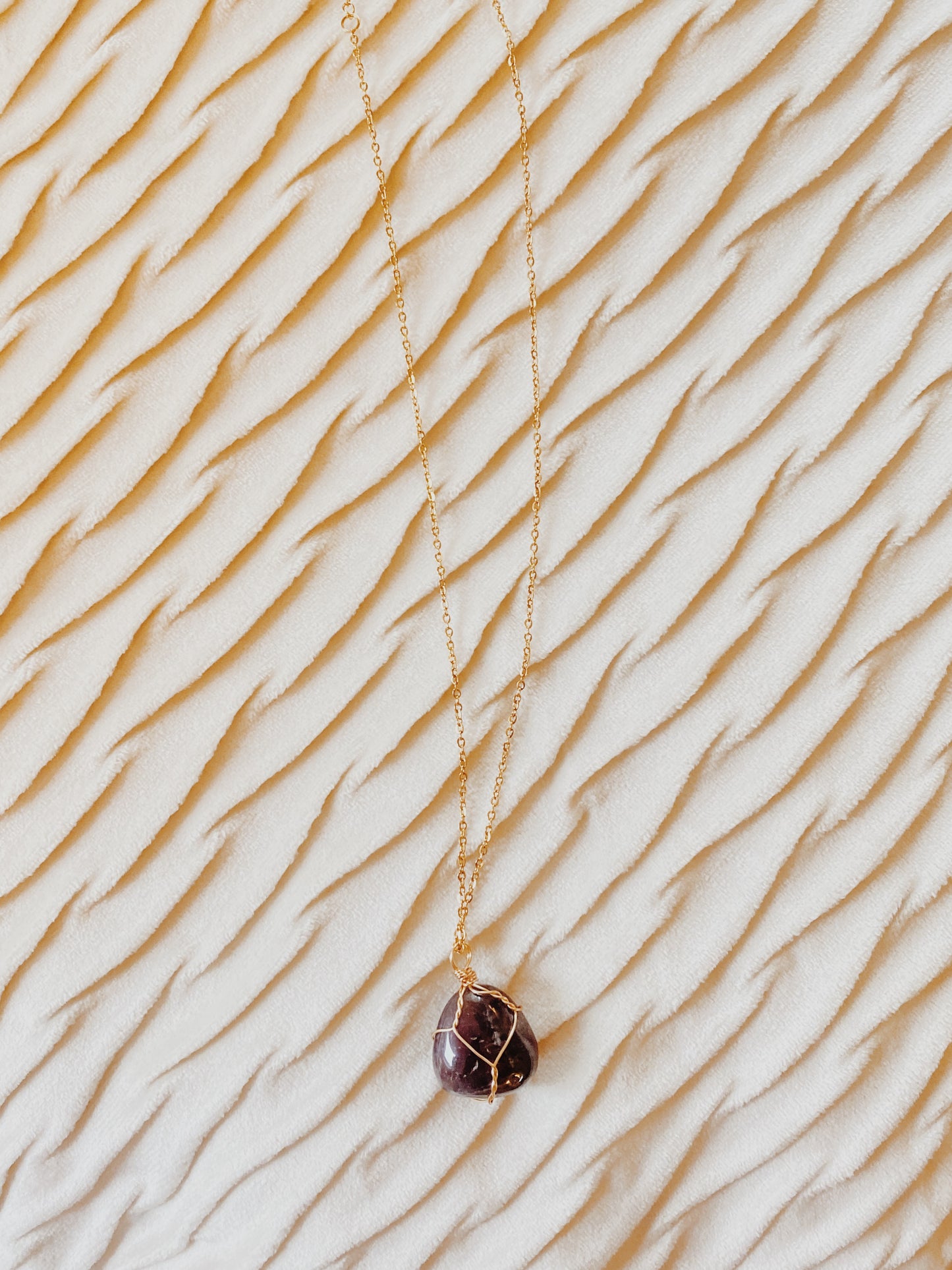 Amethyst Gold Necklace