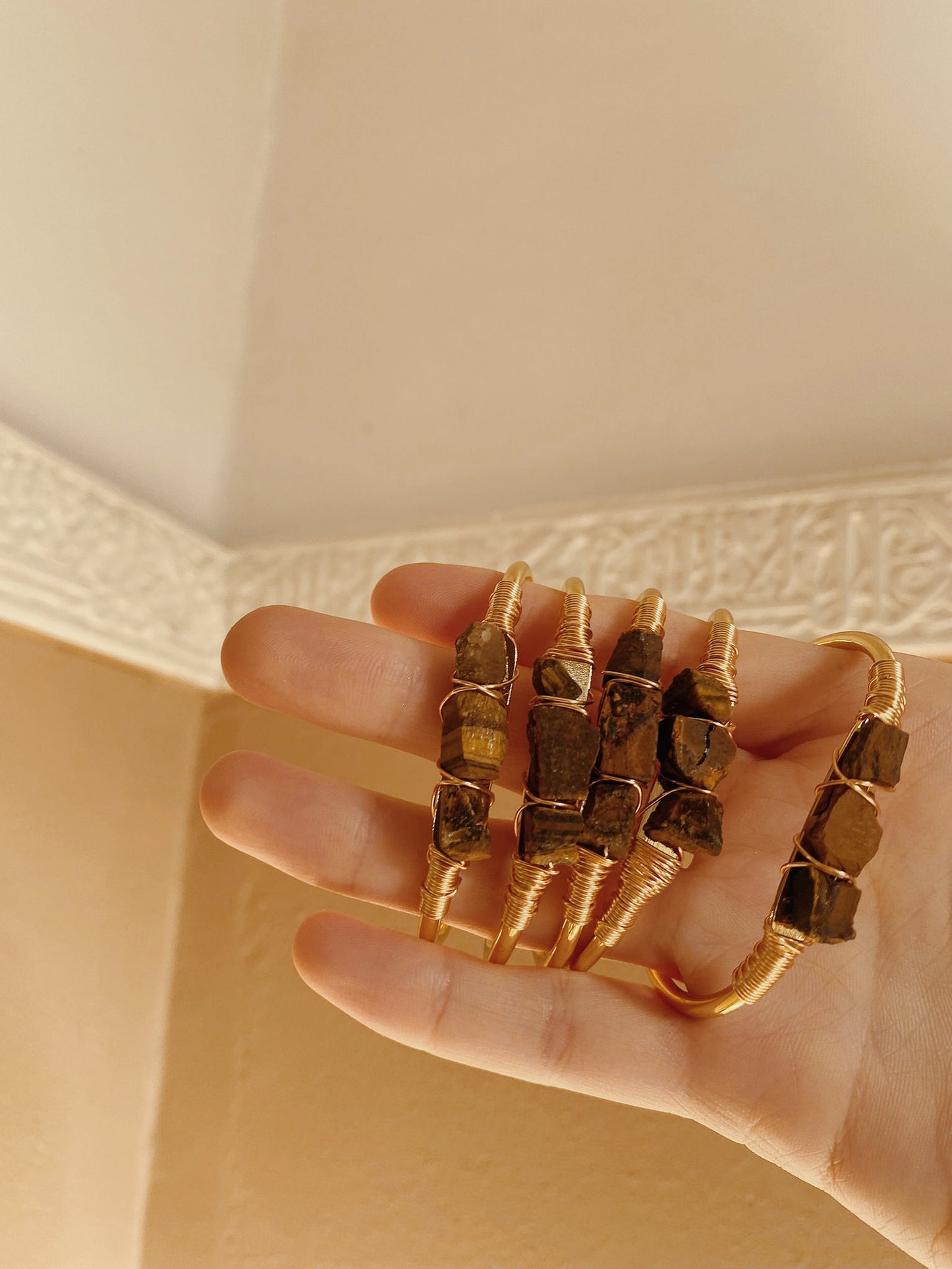 Tiger Eye Gold bracelet