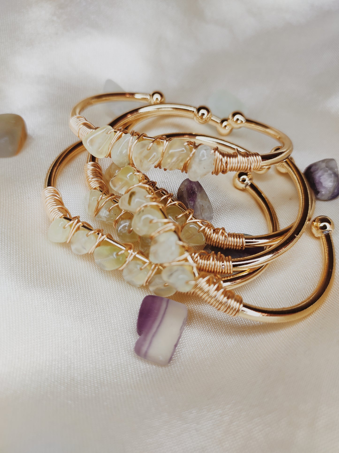 Fluorite Gold bracelet