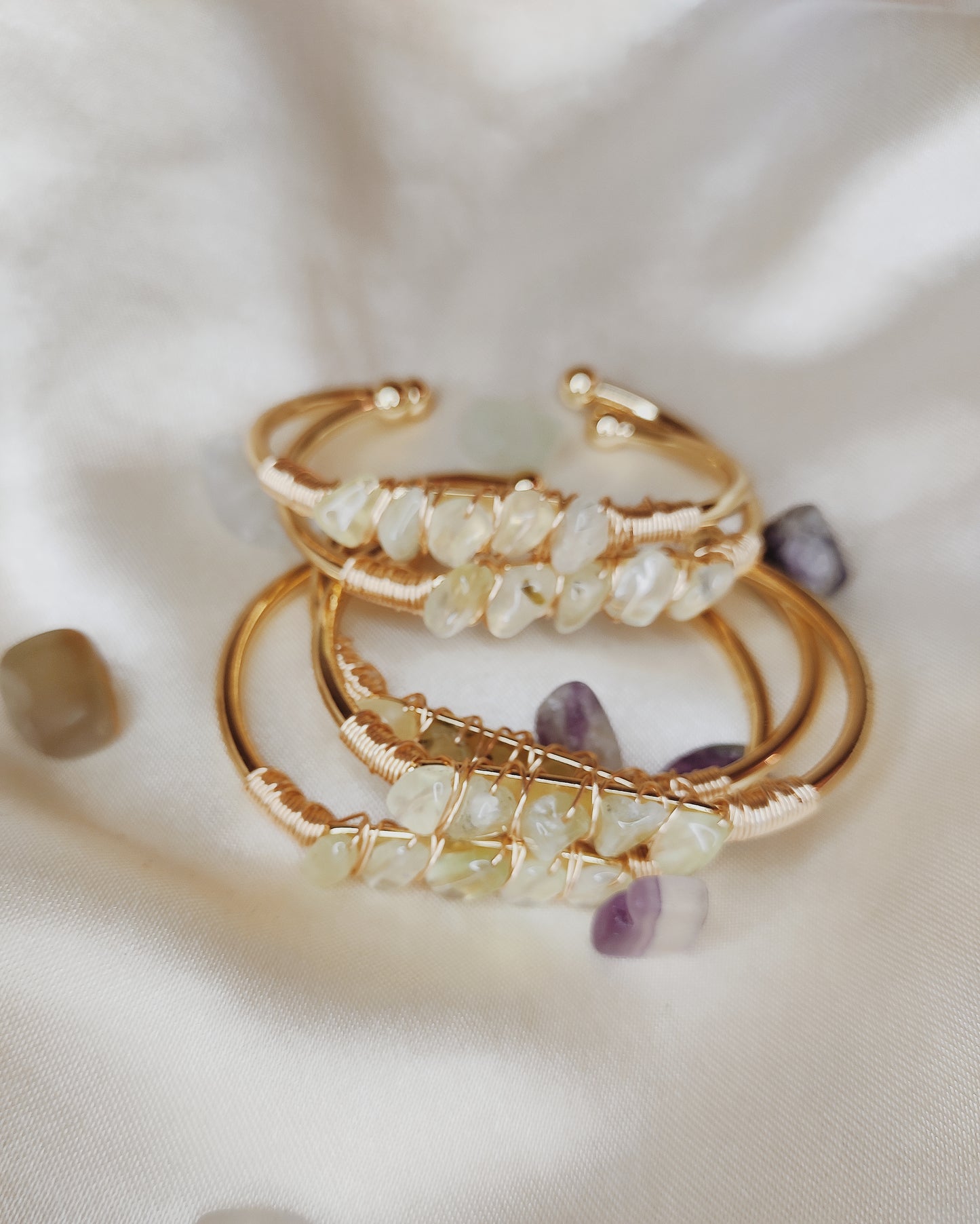 Fluorite Gold bracelet