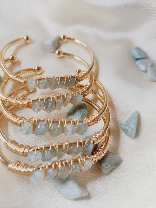 Aquamarine Gold bracelet