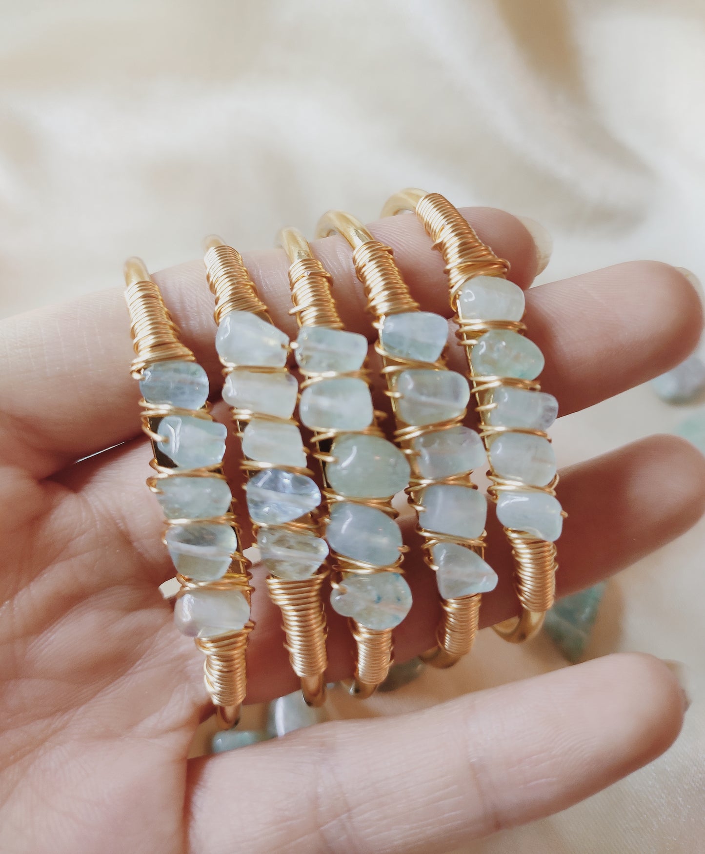 Aquamarine Gold bracelet