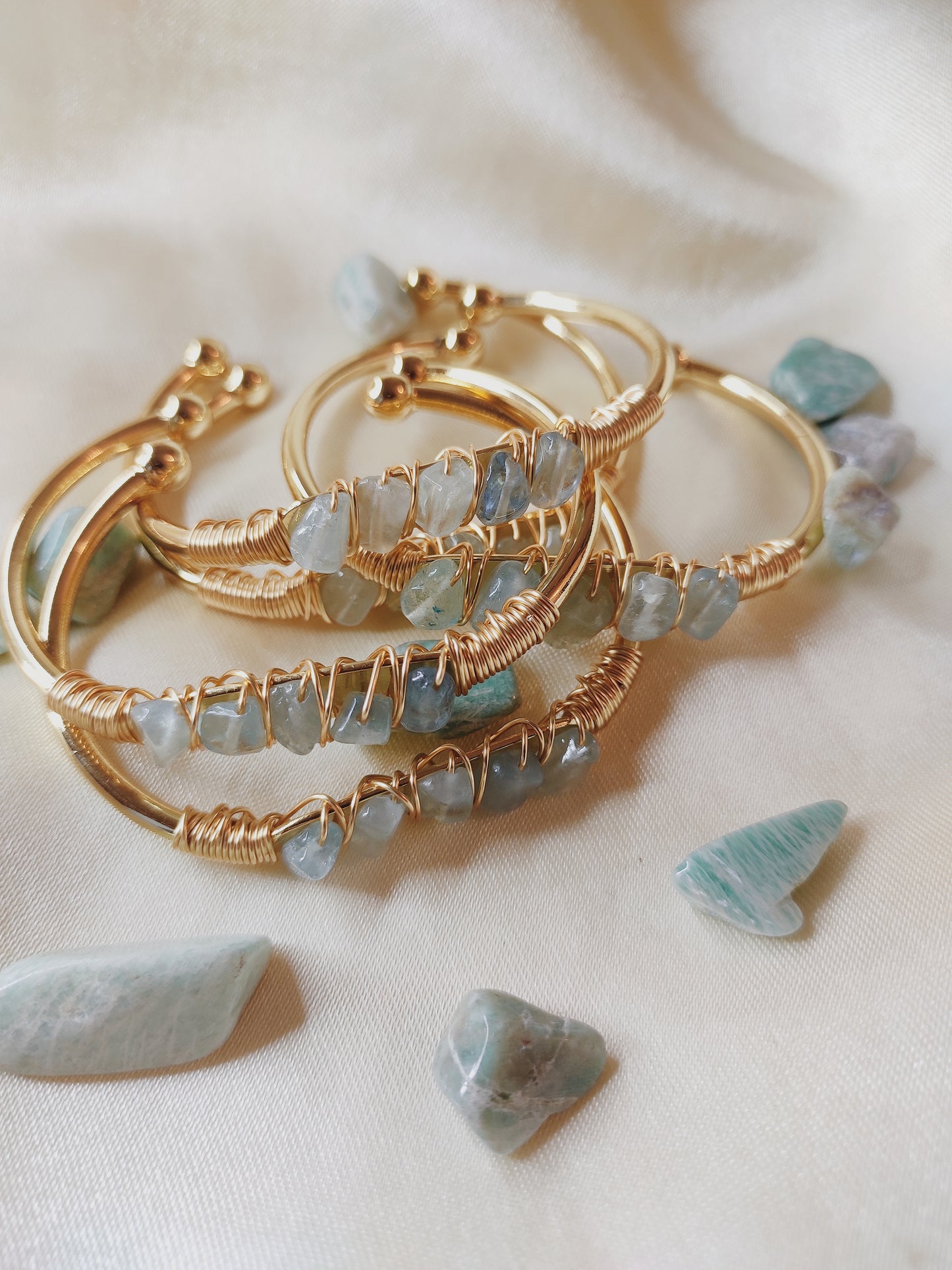 Aquamarine Gold bracelet